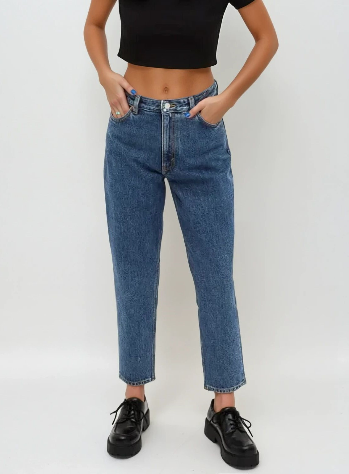 NIEBIESKIE SPODNIE JEANS