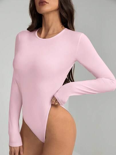 różowe gładkie body 
