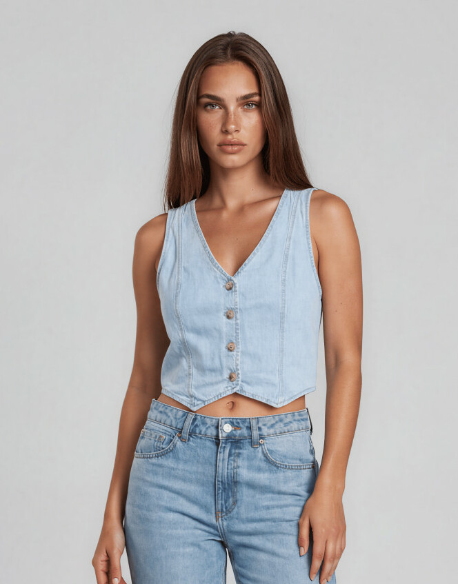 top kamizelka jeans