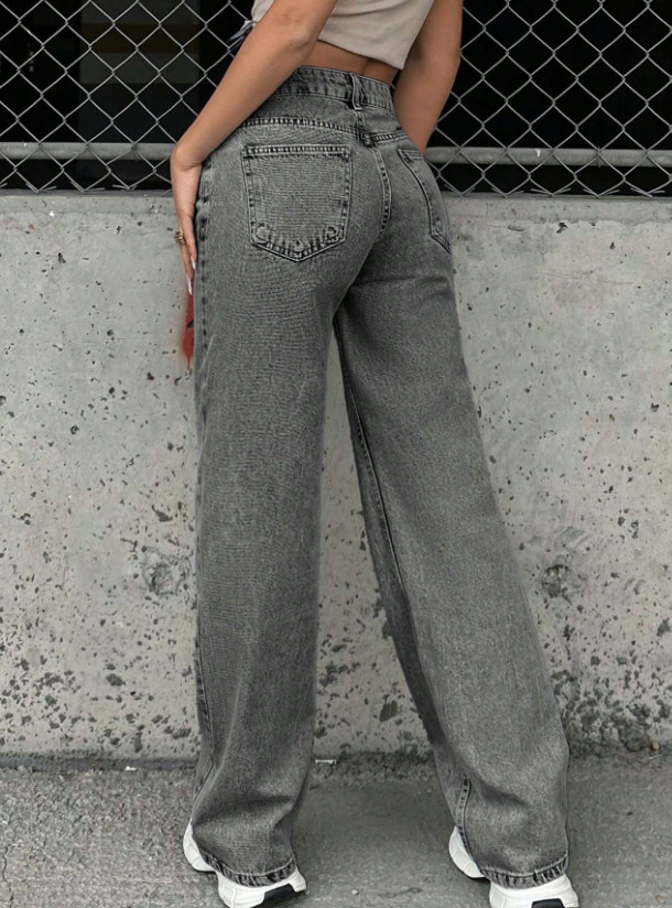 SPODNIE JEANS WYSOKI STAN