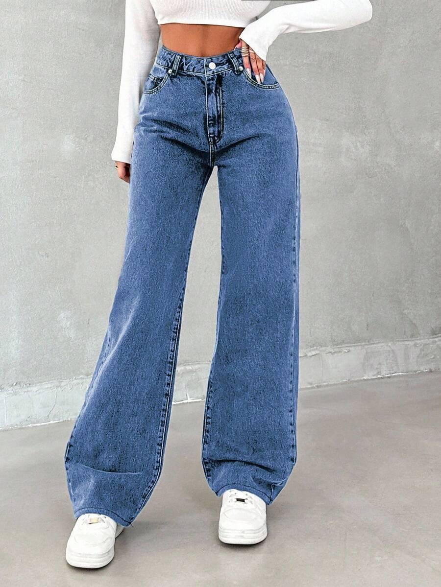 spodnie jeans prosta nogawka