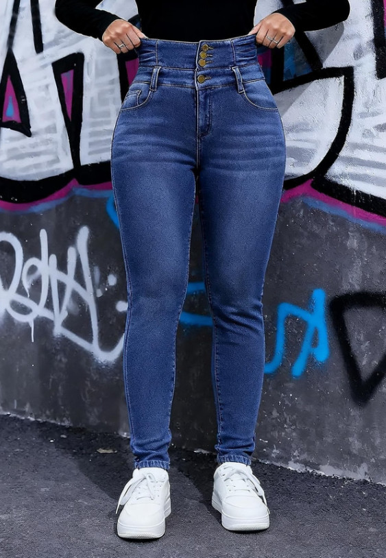 ocieplane spodnie jeans