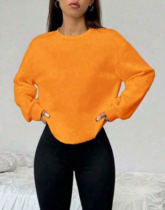 bluza okrągły dekolt