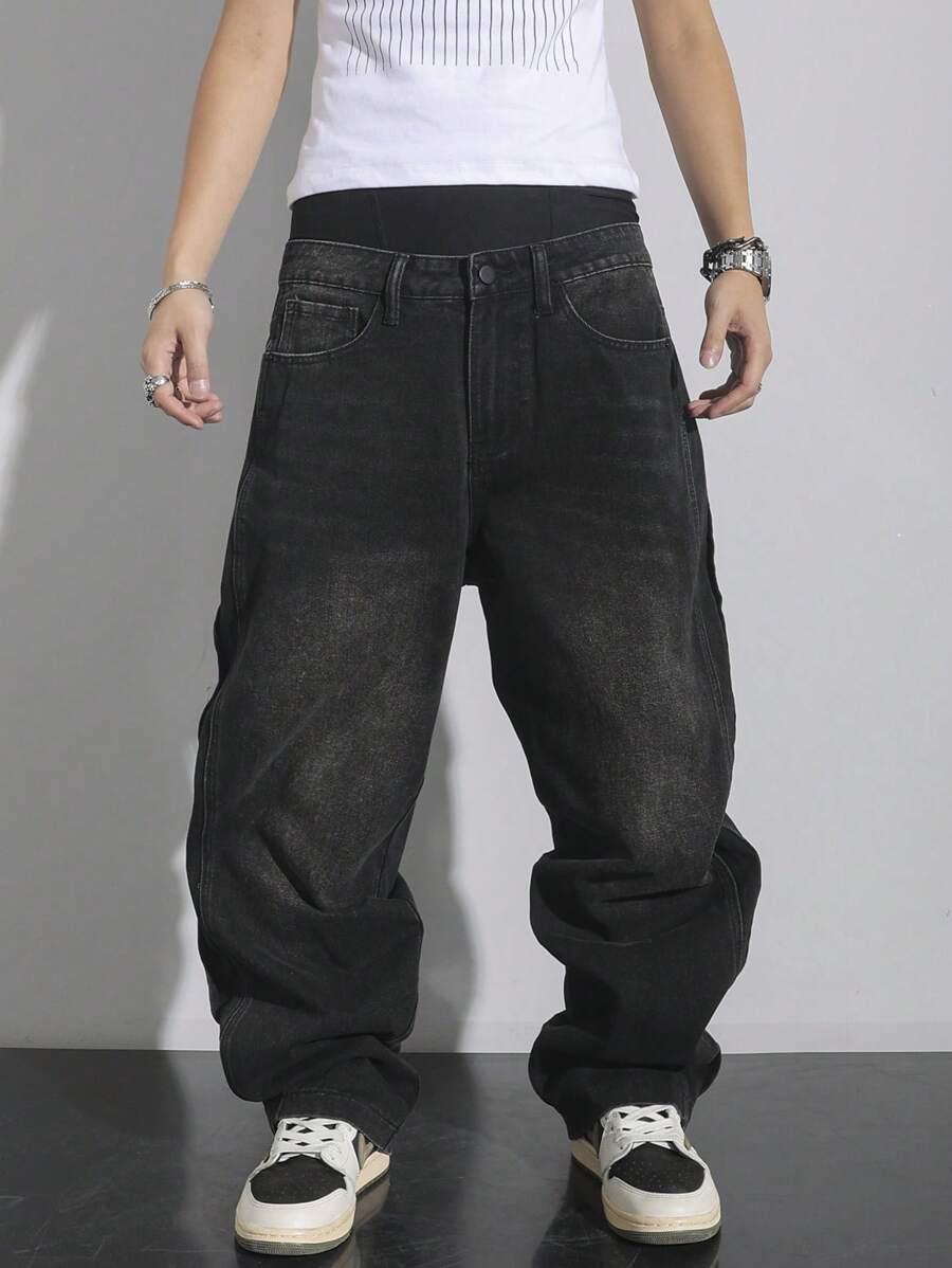 czarne spodnie jeans