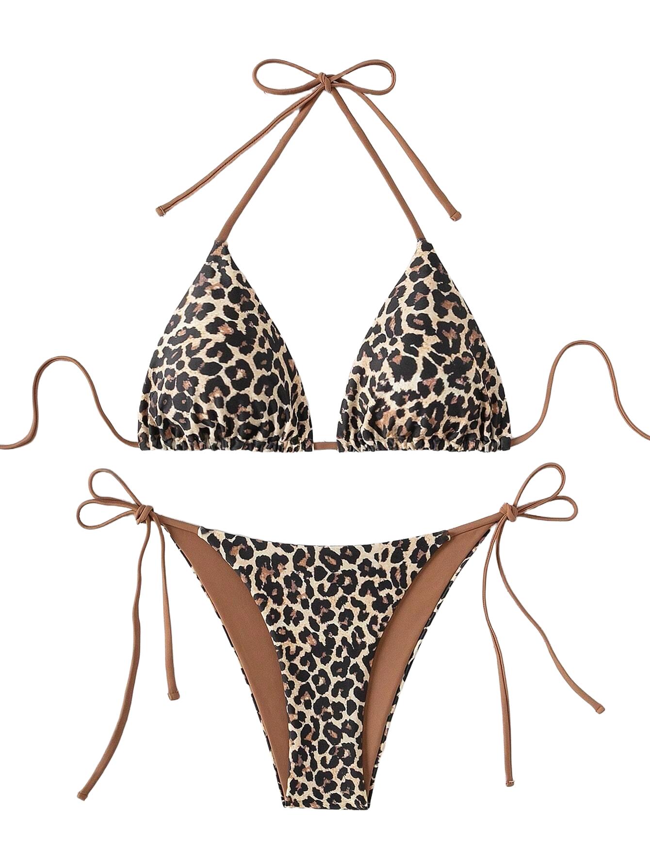 BIKINI DWUCZĘŚCIOWY ZESTAW W PABTERKĘ
