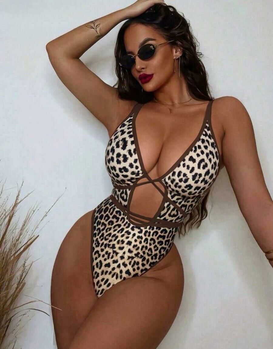 JEDNOCZĘŚCIOWY STRÓJ KĄPIELOWY ANIMAL PRINT