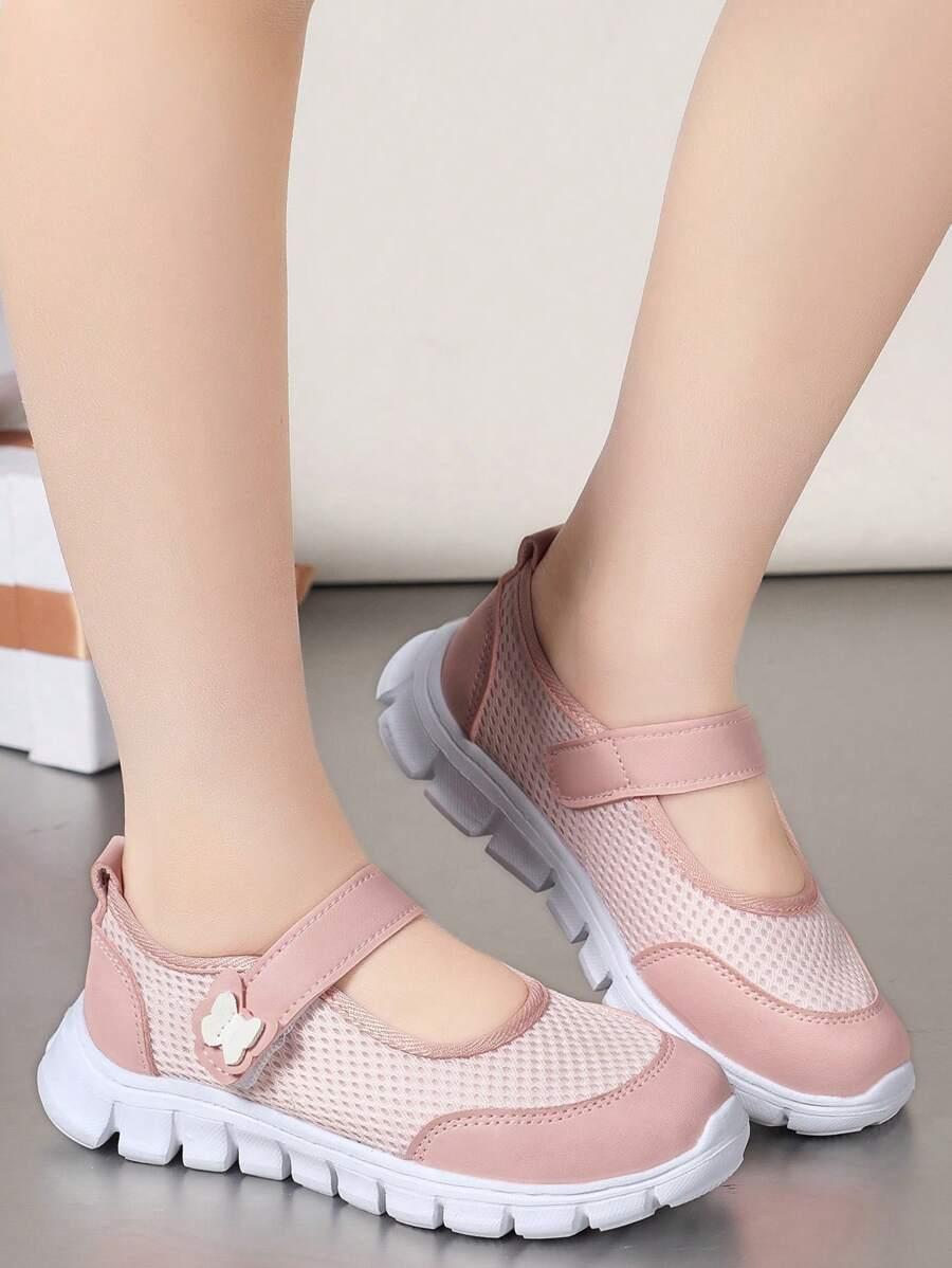 RÓŻOWE BUTY RZEPA