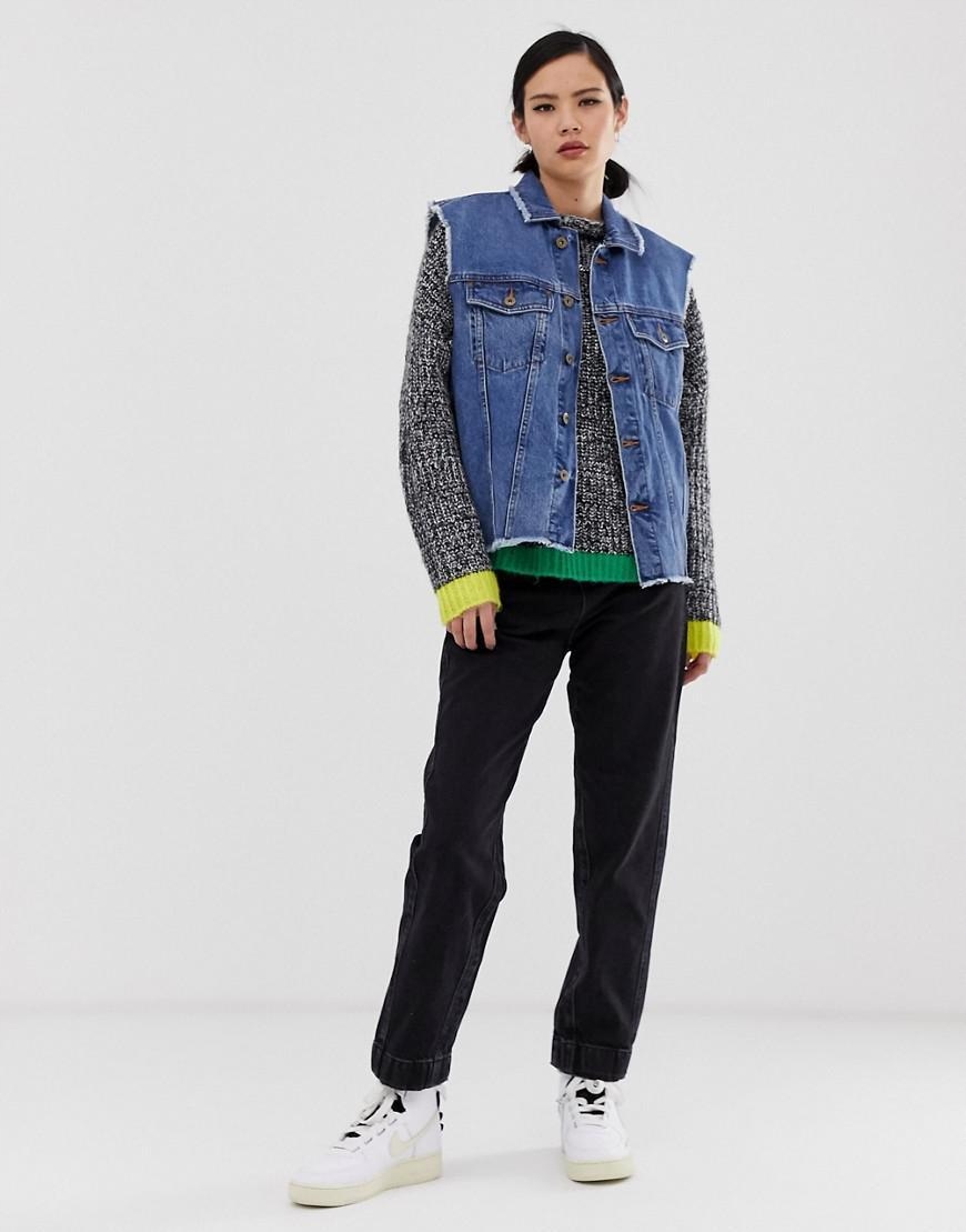 CZARNE SPODNIE JEANS