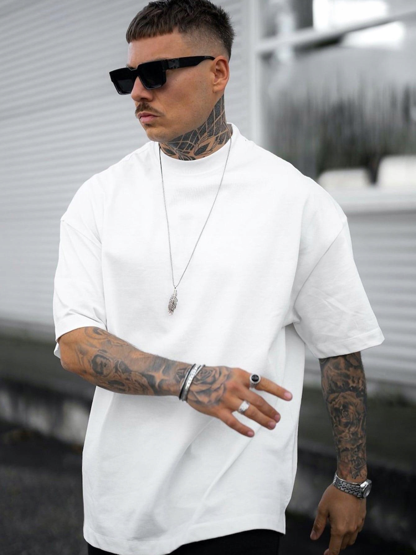 BIAŁY T-SHIRT PRINT