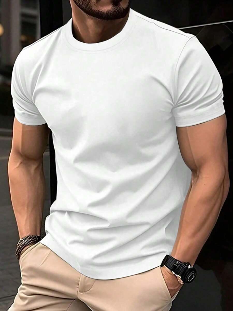 biały t-shirt basic