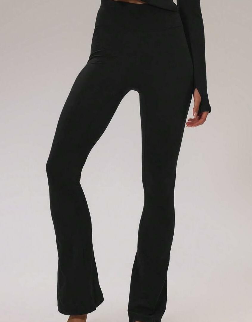 CZARNE LEGGINSY DZWONY