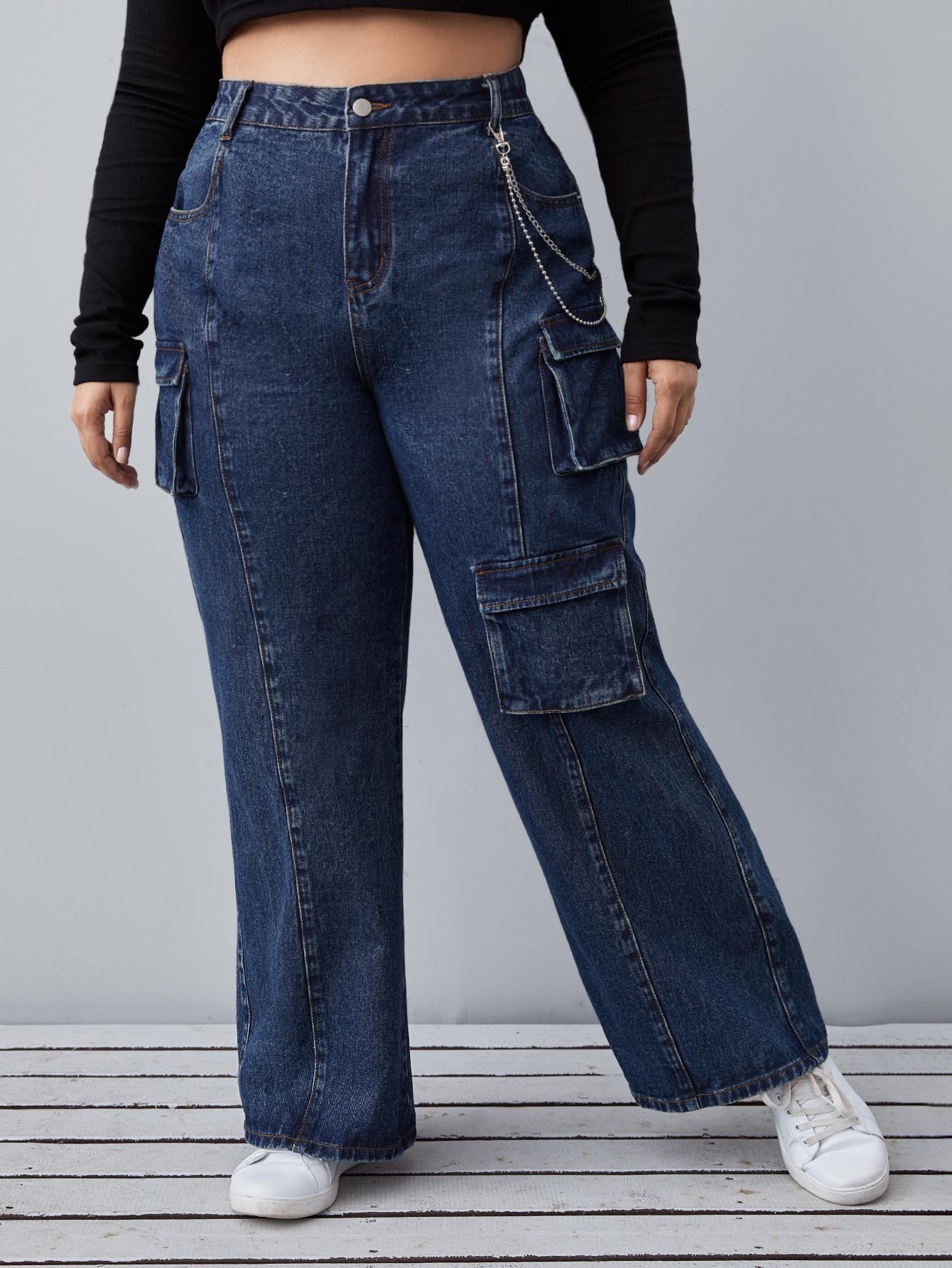 spodnie jeans kieszenie 
