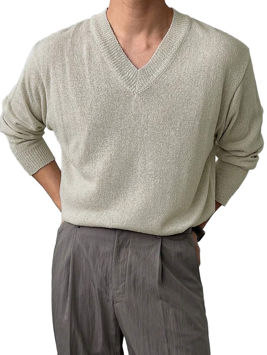  MĘSKI SWETER Z DŁUGIM RĘKAWEM 
