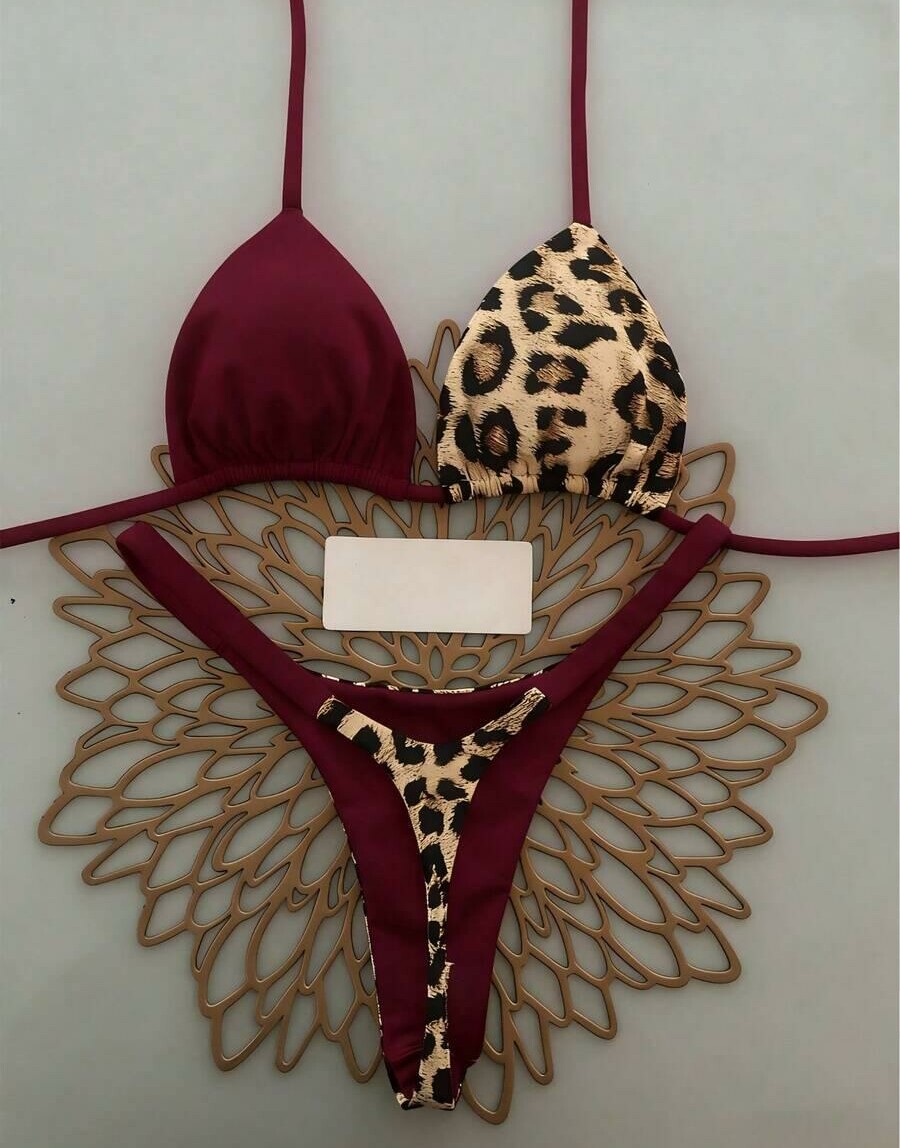 DWUCZĘŚCIOWY STRÓJ KĄPIELOWY ANIMAL PRINT
