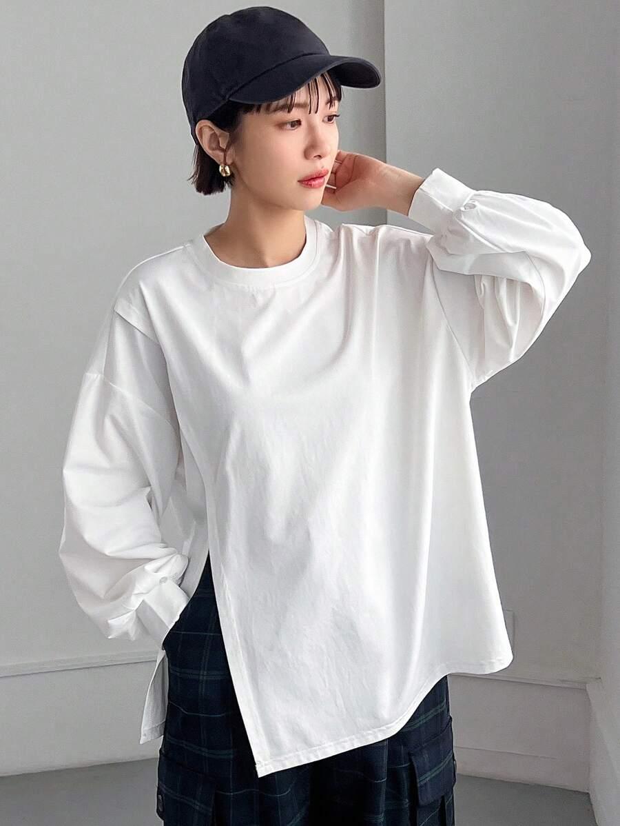 BIAŁA BLUZKA OVERSIZE 
