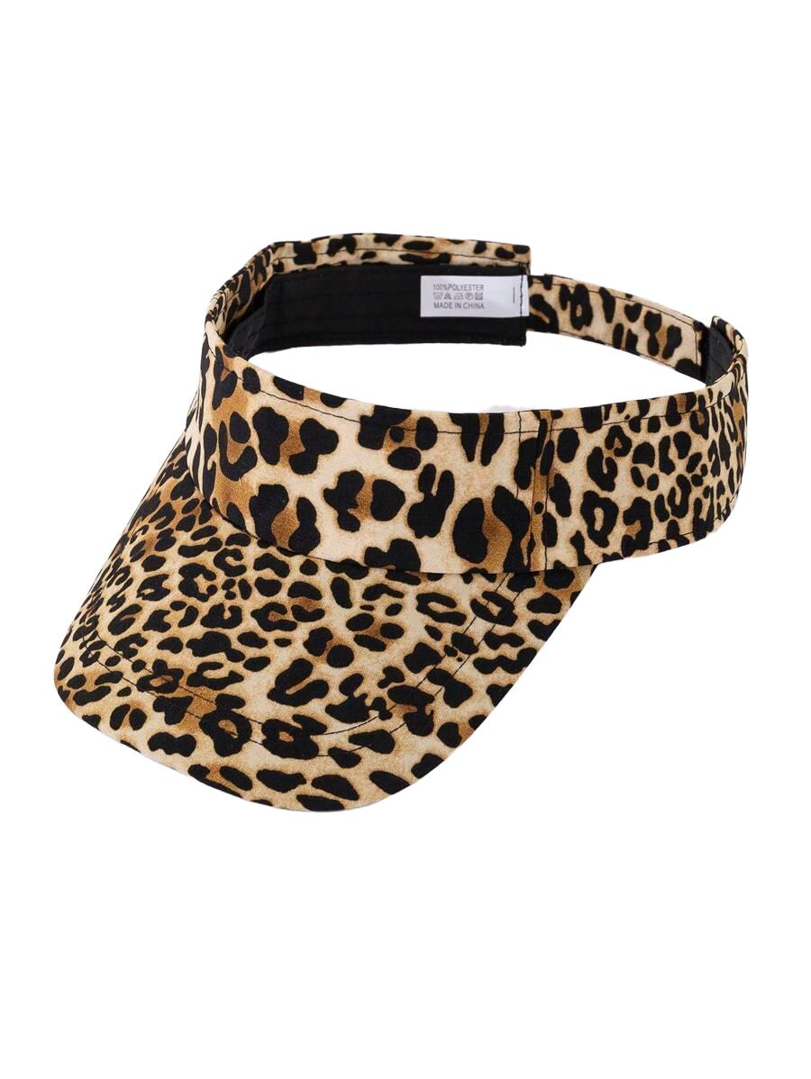 czapka daszek animal print