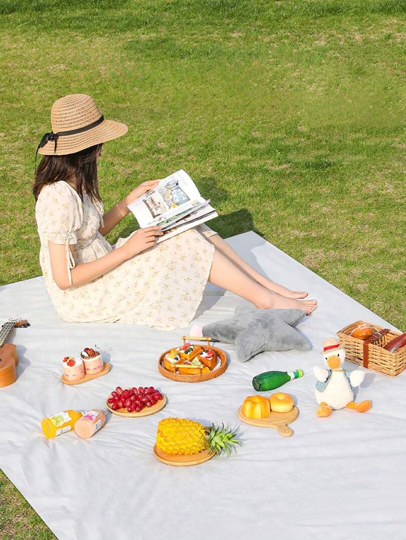 biała mata piknikowa