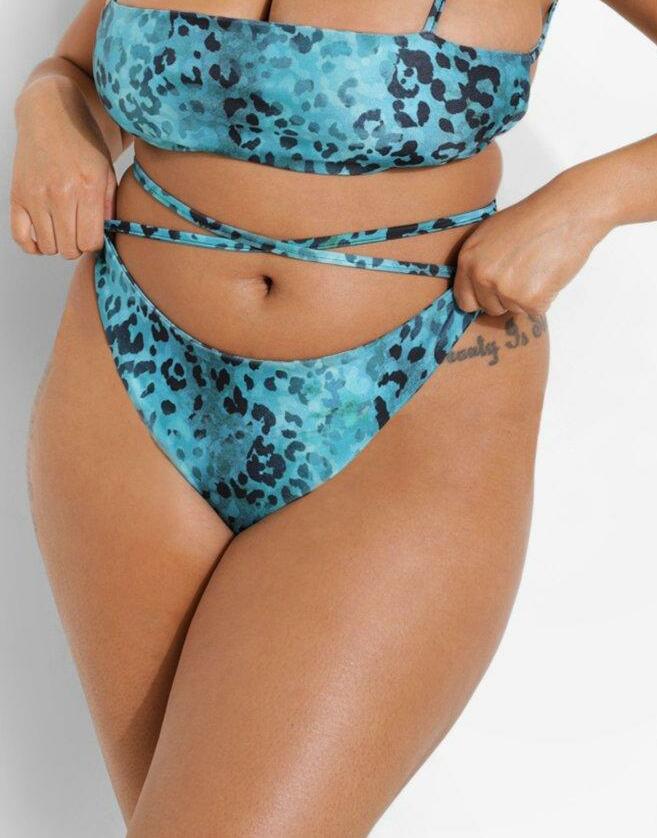 dół od bikini animal print