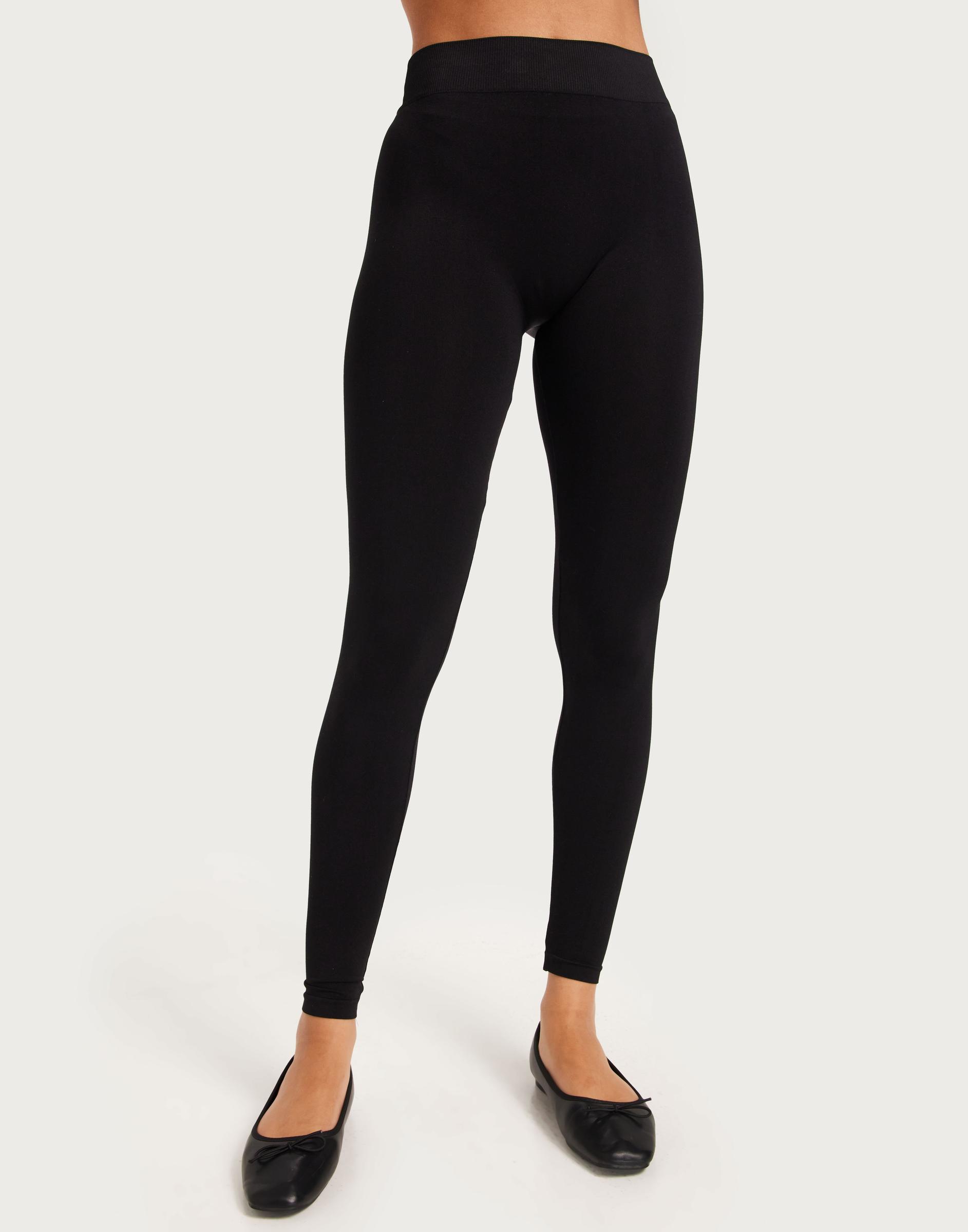 KLASYCZNE CZARNE BEZSZWOWE LEGGINSY BASIC