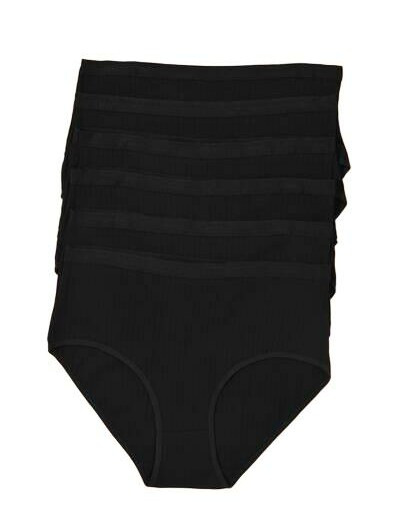 czarne majtki figi 6 pack