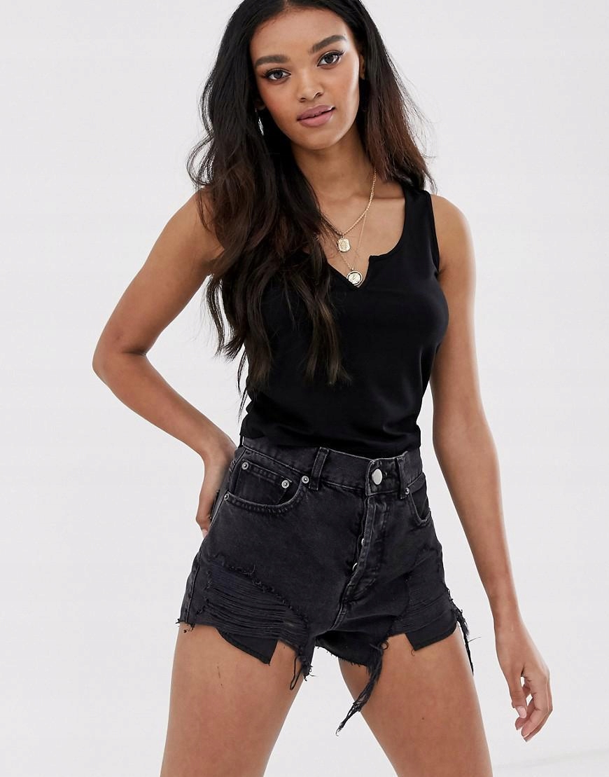 czarny top basic