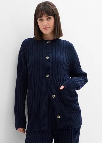 granatowy sweter kardigan 
