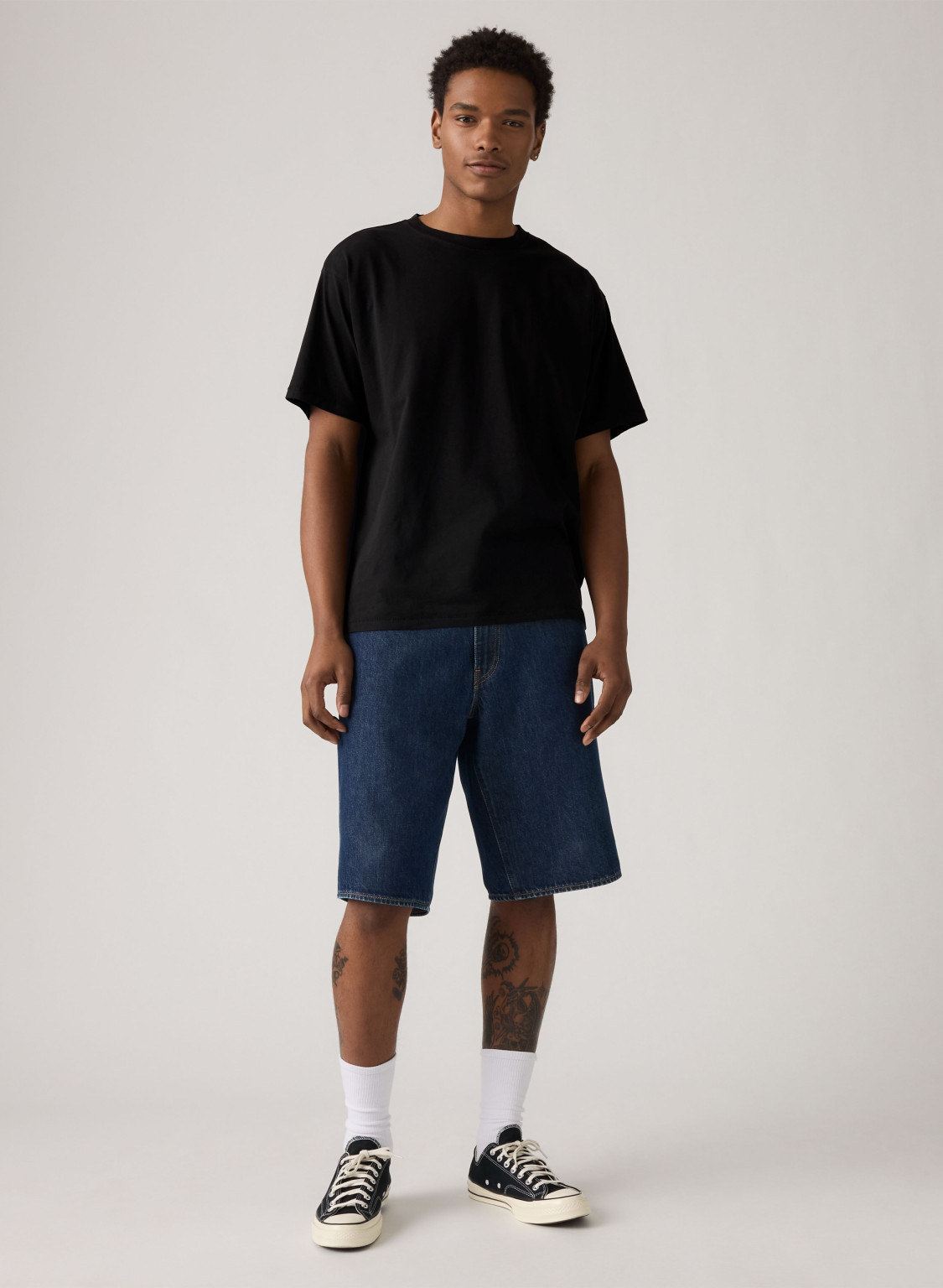 krótkie spodenki jeans baggy