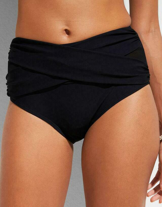 CZARNY DÓŁ OD BIKINI SIATECZKA