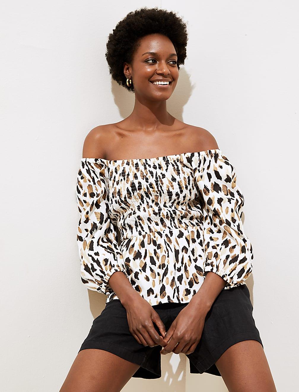 bluzka animal print T52-3931-Y4