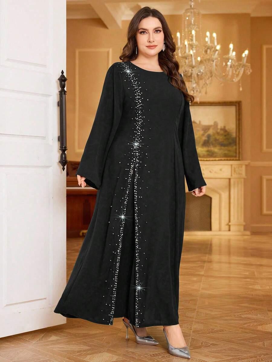 CZARNA MAXI SUKIENKA