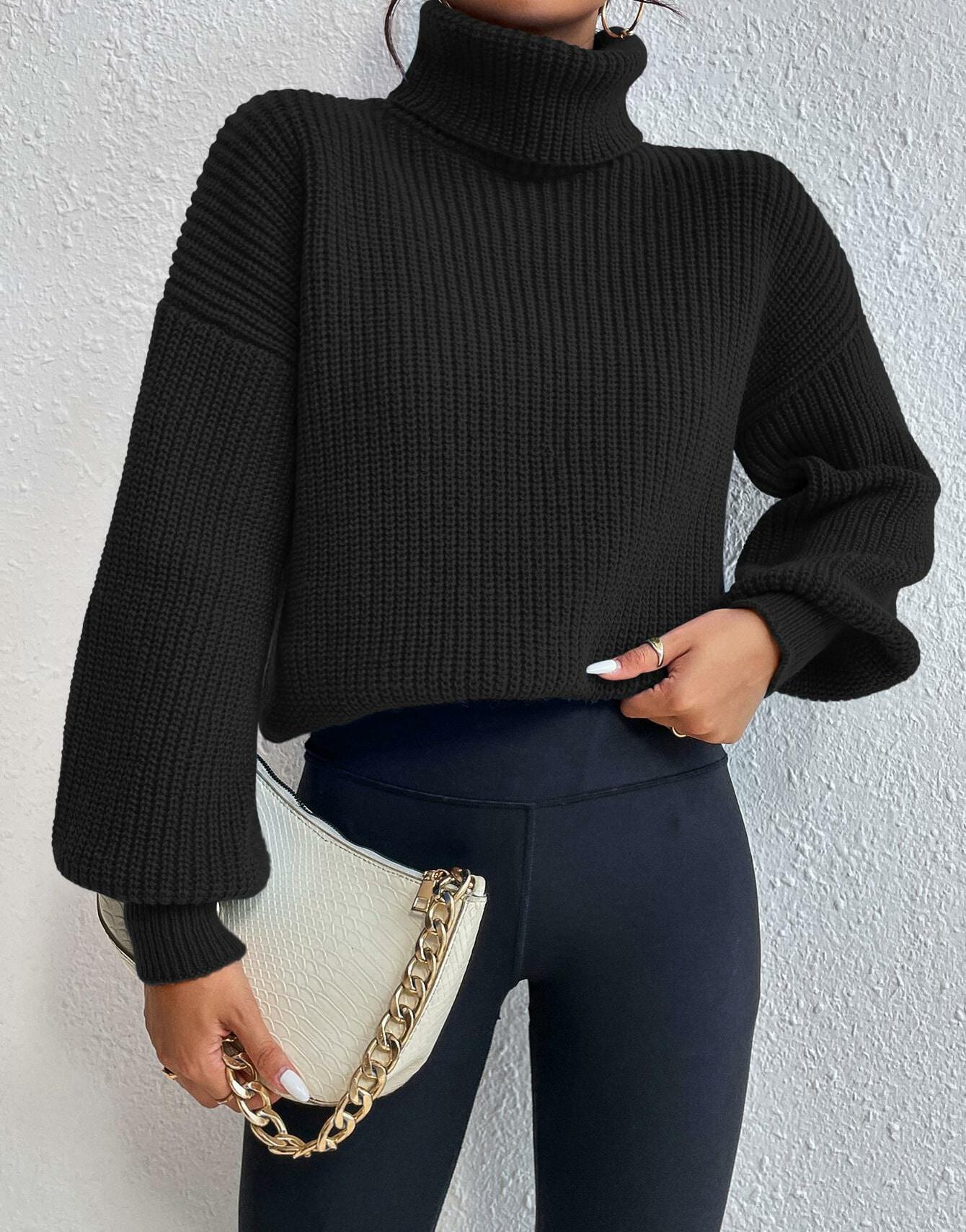CZARNY SWETER GOLF