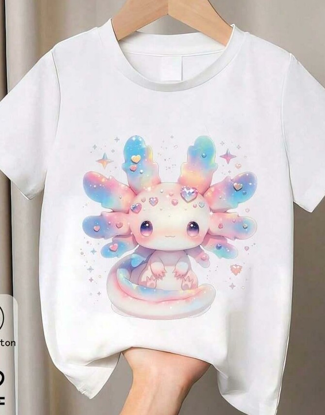 biały t-shirt nadruk