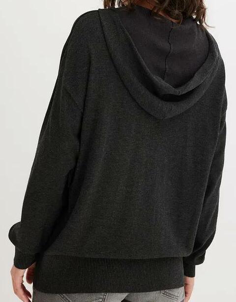 BLUZA DZIANINOWA Z KAPTUREM 