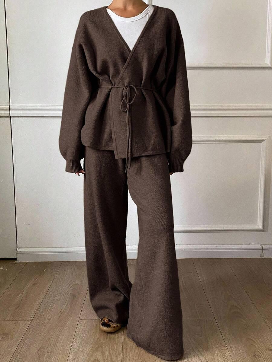 spodnie sweter komplet