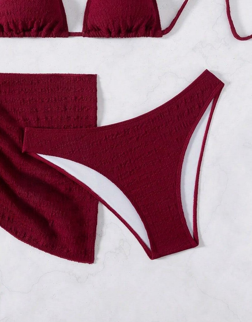 bordowy DÓŁ OD BIKINI