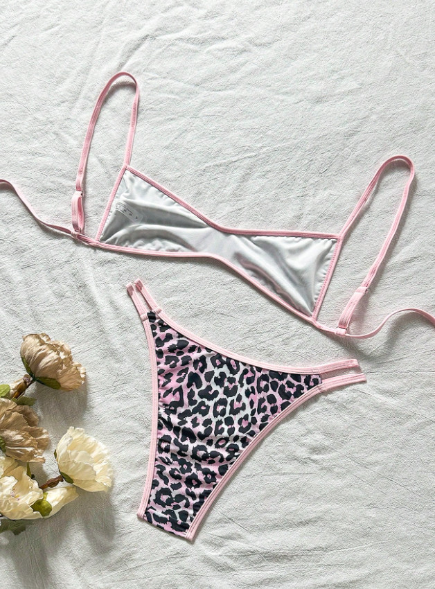DWUCZĘŚCIOWY STRÓJ KĄPIELOWY ANIMAL PRINT