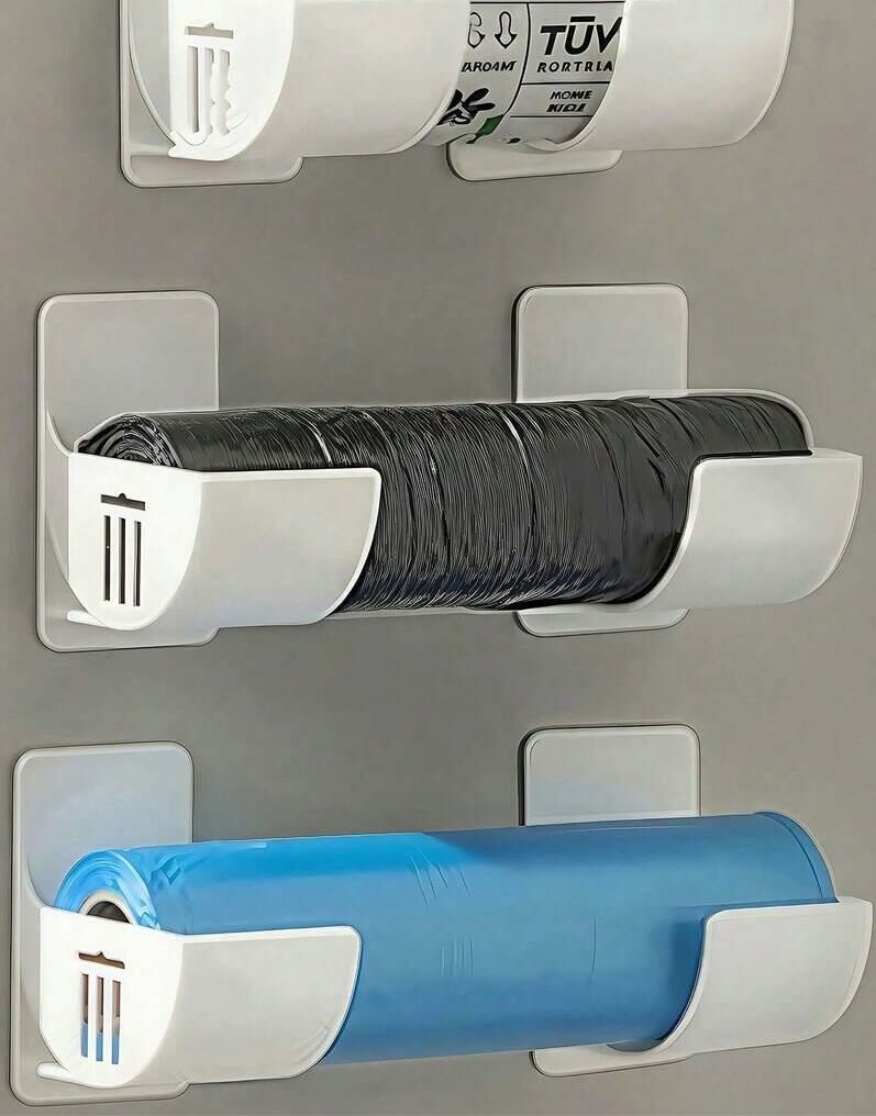biały uchwyt na worki 2-pack