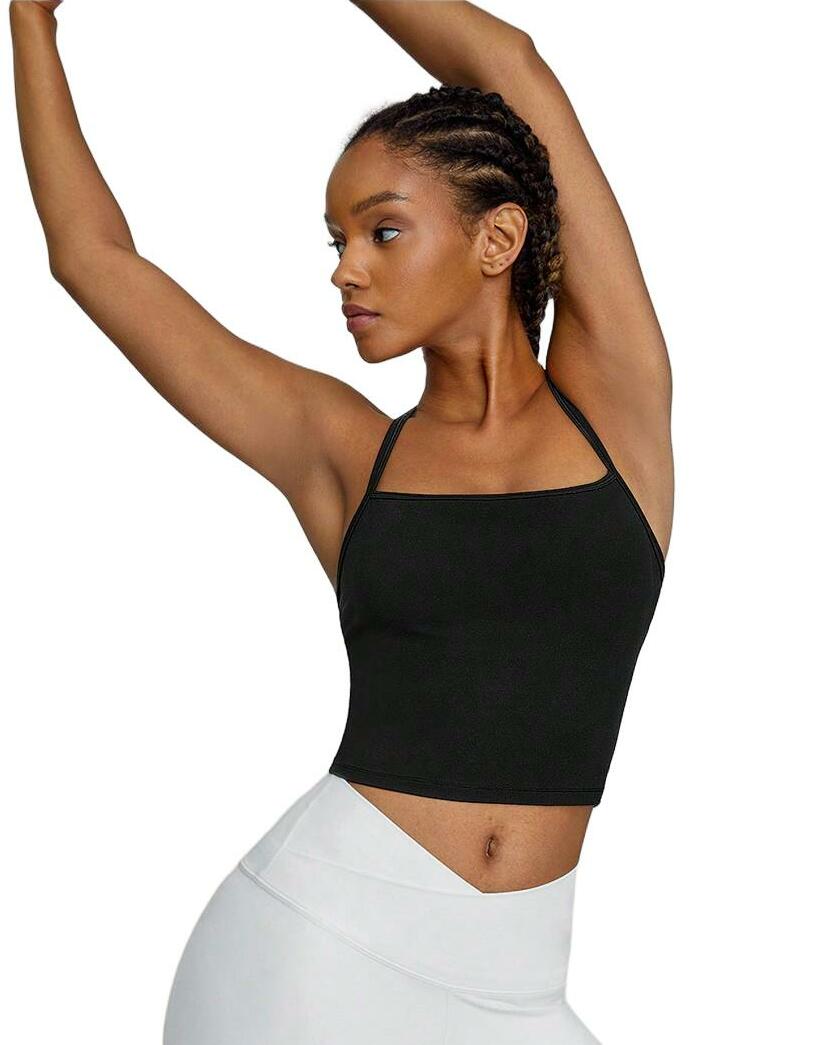 CZARNY SPORTOWY TOP