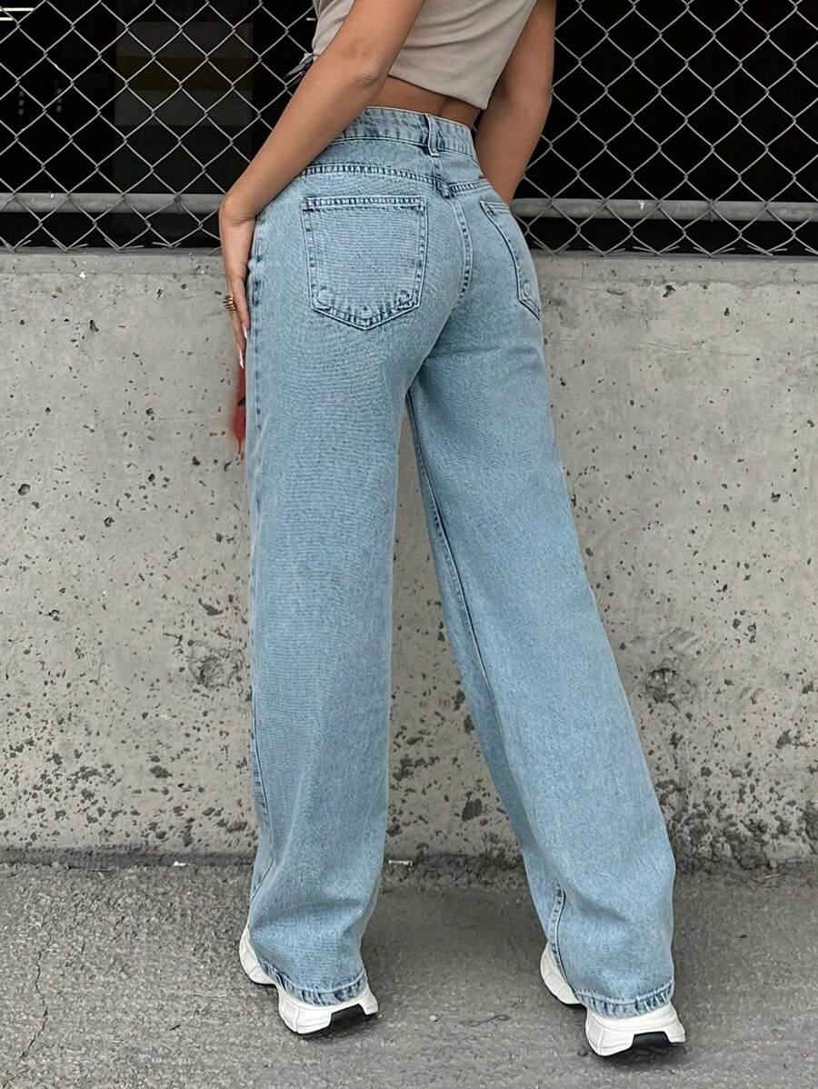NIEBIESKIE SPODNIE JEANS 