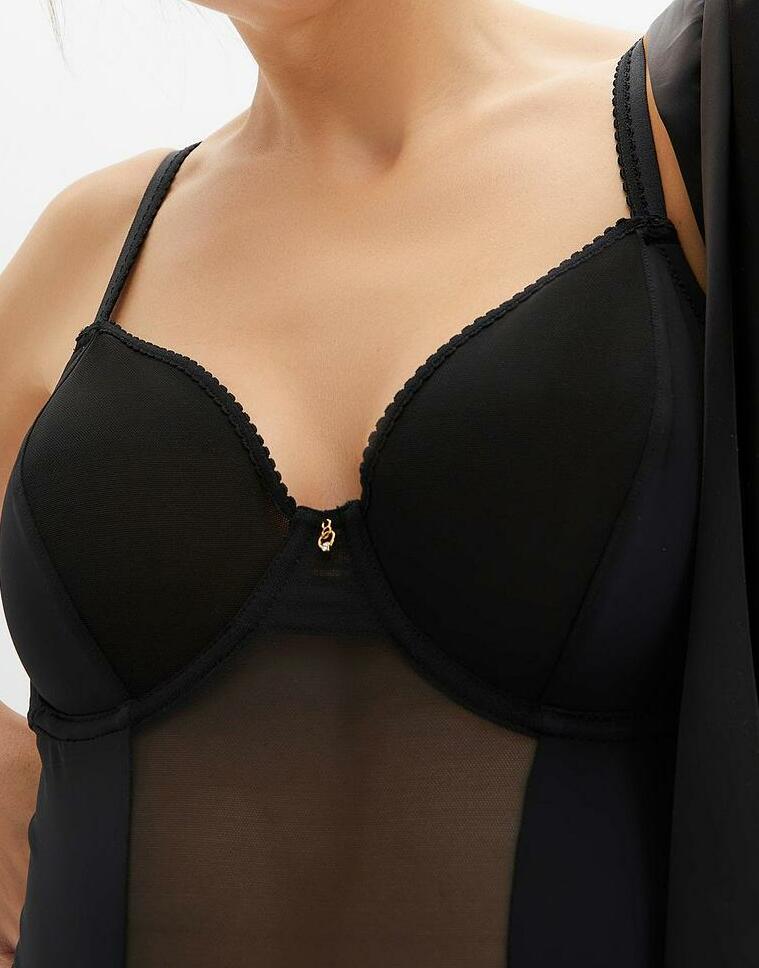 CZARNE BODY Z SIATECZKĄ
