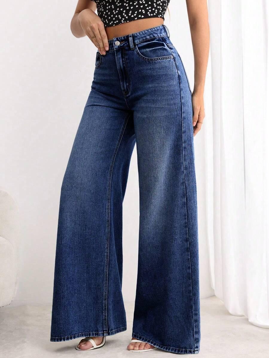 NIEBIESKIE SPODNIE JEANS 