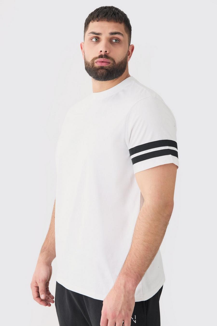 BIAŁY T-SHIRT KONTRAST