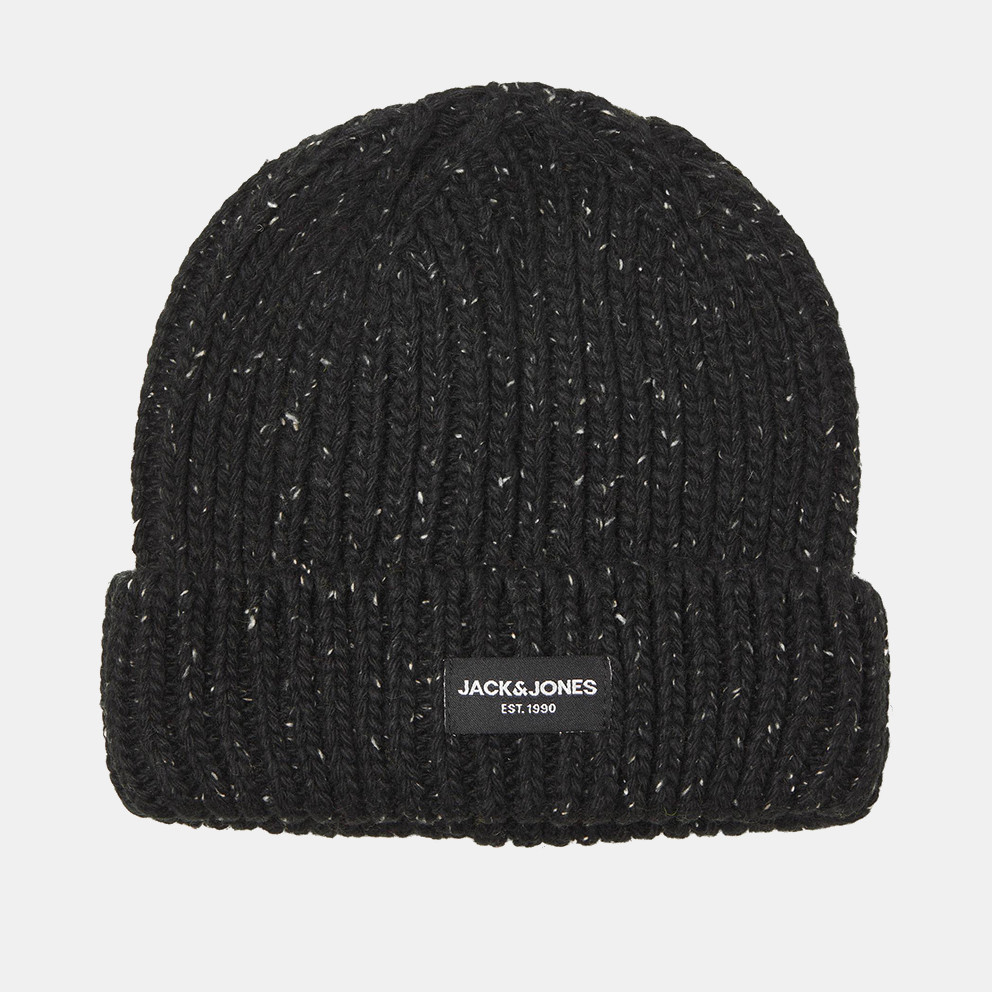 czarna melanżowa czapka beanie