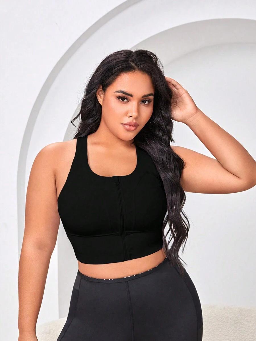 czarny sportowy top