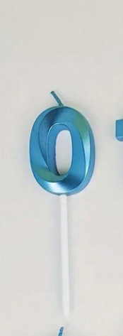 świeczka na tort "0"