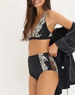 BIUSTONOSZ BRALETTE Z HAFTEM
