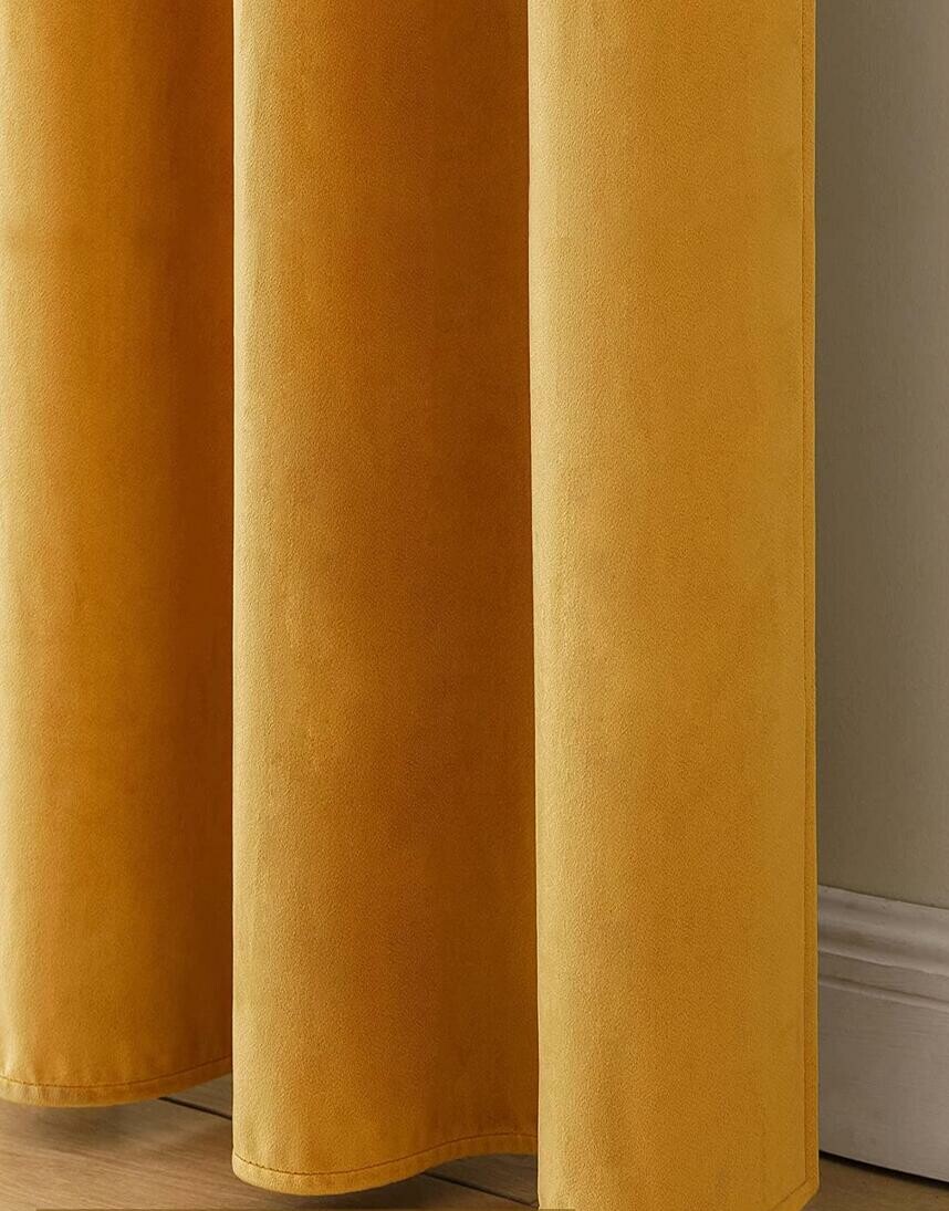 ŻÓŁTA Gładka ZASŁONA 
