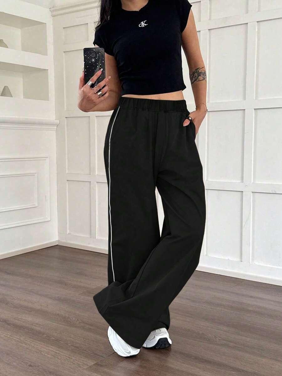 CZARNE SPODNIE CASUAL