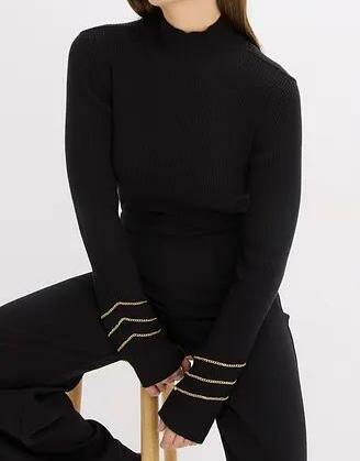 SWETER Z CIENKIEJ DZIANINY 