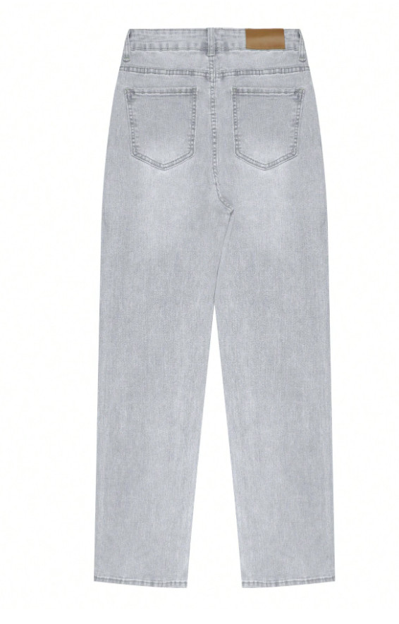 SZARE SPODNIE JEANS